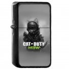 Cat Of Duty 2 Call - Oil Windproof Flip Top Black Lighters Briquet Encendedor EE