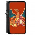 Charmander Evol Pokemon - Oil Windproof Flip Top Black Lighters Briquet Encendedor EE