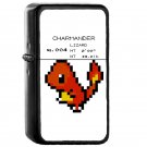 Charmander Pokedex Pokemon - Oil Windproof Flip Top Black Lighters Briquet Encendedor EE