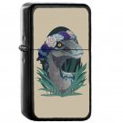 Clever Girl Blue - Oil Windproof Flip Top Black Lighters Briquet Encendedor EE
