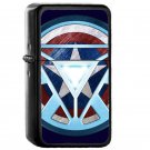 Civil War Captain America - Oil Windproof Flip Top Black Lighters Briquet Encendedor EE