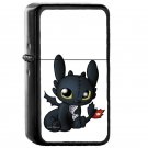 Chibi Toothless - Oil Windproof Flip Top Black Lighters Briquet Encendedor EE
