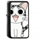 Chi The Cat - Oil Windproof Flip Top Black Lighters Briquet Encendedor EE