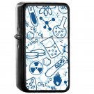 Chemistry - Oil Windproof Flip Top Black Lighters Briquet Encendedor EE