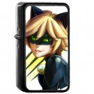 Chat Noir Miraculous Ladybug - Oil Windproof Flip Top Black Lighters Briquet Encendedor EE