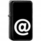 At - Oil Windproof Black Lighters Briquet Encendedor