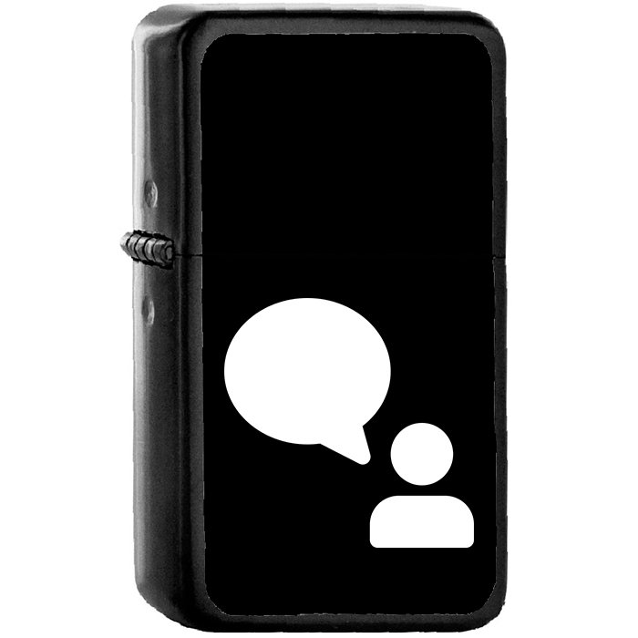 Candidate - Oil Windproof Black Lighters Briquet Encendedor