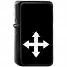 Crossroad - Oil Windproof Black Lighters Briquet Encendedor