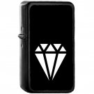 Diamond 1 - Oil Windproof Black Lighters Briquet Encendedor