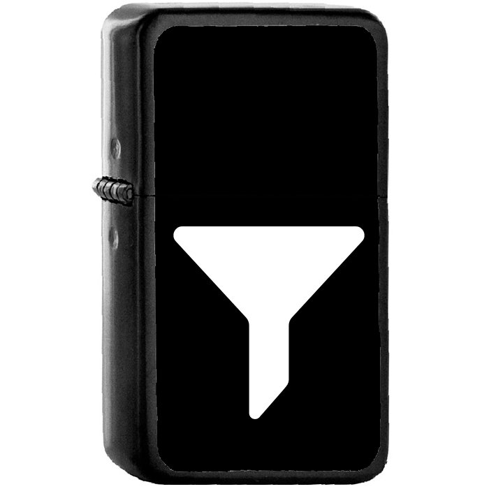 Filter Filled Tool Symbol - Oil Windproof Black Lighters Briquet Encendedor