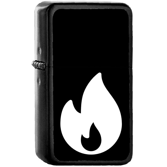 Fire - Oil Windproof Black Lighters Briquet Encendedor