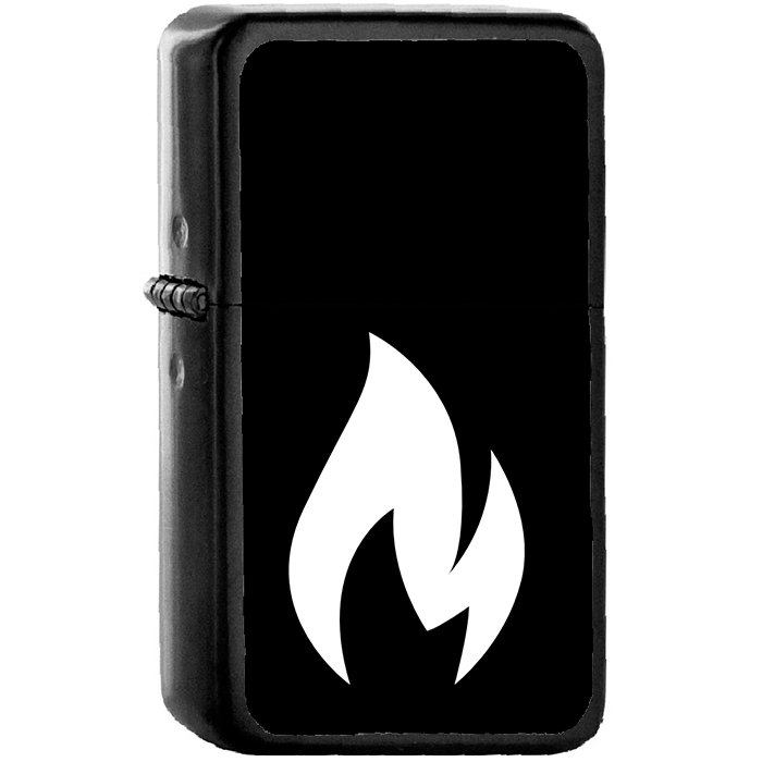 Fire 2 - Oil Windproof Black Lighters Briquet Encendedor