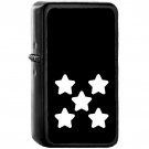 Five Stars - Oil Windproof Black Lighters Briquet Encendedor