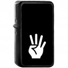 Four Fingers - Oil Windproof Black Lighters Briquet Encendedor