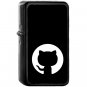 Github - Oil Windproof Black Lighters Briquet Encendedor