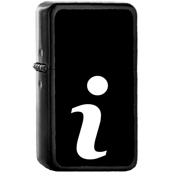Info - Oil Windproof Black Lighters