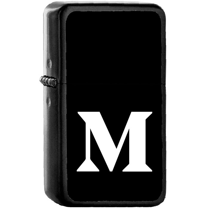Medium - Oil Windproof Black Lighters Briquet Encendedor
