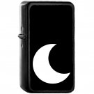 Moon - Oil Windproof Black Lighters Briquet Encendedor