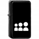 Myspace - Oil Windproof Black Lighters Briquet Encendedor