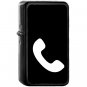 Phone Receiver Silhouette - Oil Windproof Black Lighters Briquet Encendedor