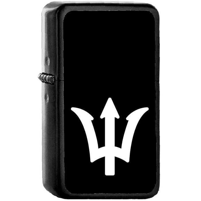 Poseidon - Oil Windproof Black Lighters Briquet Encendedor