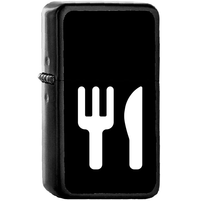 Restaurant - Oil Windproof Black Lighters Briquet Encendedor