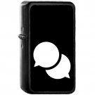 Speech Bubble - Oil Windproof Black Lighters Briquet Encendedor