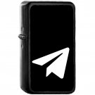 Telegram - Oil Windproof Black Lighters Briquet Encendedor