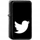 Twitter - Oil Windproof Black Lighters Briquet Encendedor