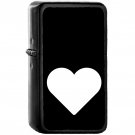 Valentine's Heart - Oil Windproof Black Lighters Briquet Encendedor