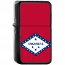 Flag of Arkansas State / United States - Oil Windproof Black Lighters Briquet Encendedor