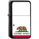 Flag of California State / United States - Oil Windproof Black Lighters Briquet Encendedor