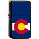 Flag of Colorado V1 State / United States - Oil Windproof Black Lighters Briquet Encendedor