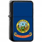 Flag of Idaho State / United States - Oil Windproof Black Lighters Briquet Encendedor