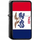 Flag of Iowa V2 State / United States - Oil Windproof Black Lighters Briquet Encendedor
