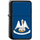 Flag of Louisiana State / United States - Oil Windproof Black Lighters Briquet Encendedor