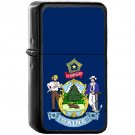 Flag of Maine State / United States - Oil Windproof Black Lighters Briquet Encendedor