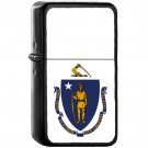 Flag of Massachusetts State / United States - Oil Windproof Black Lighters Briquet Encendedor