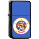 Flag of Minnesota State / United States - Oil Windproof Black Lighters Briquet Encendedor