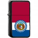 Flag of Missouri State / United States - Oil Windproof Black Lighters Briquet Encendedor