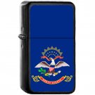 Flag of North Dakota State / United States - Oil Windproof Black Lighters Briquet Encendedor