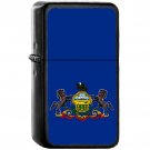 Flag of Pennsylvania State / United States - Oil Windproof Black Lighters Briquet Encendedor