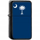 Flag of South Carolina State / United States - Oil Windproof Black Lighters Briquet Encendedor