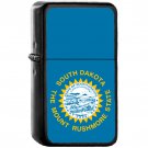Flag of South Dakota State / United States - Oil Windproof Black Lighters Briquet Encendedor
