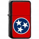 Flag of Tennessee State / United States - Oil Windproof Black Lighters Briquet Encendedor