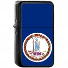 Flag of Virginia State / United States - Oil Windproof Black Lighters Briquet Encendedor