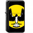 Badge of South Australia - Oil Windproof Black Lighters Briquet Encendedor