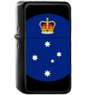 Badge of Victoria (traditional) - Oil Windproof Black Lighters Briquet Encendedor