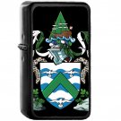 Coat of Arms of Ascension Island - Oil Windproof Black Lighters Briquet Encendedor
