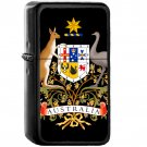 Coat of Arms of Australia - Oil Windproof Black Lighters Briquet Encendedor